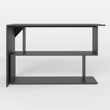 Cтол компьютерный поворотный с полками М-ЗОН Джеко 1200 Антрацит (MZN-031033)