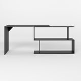 Cтол компьютерный поворотный с полками М-ЗОН Джеко 1200 Антрацит (MZN-031033)