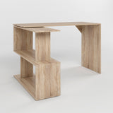 Cтол компьютерный поворотный с полками М-ЗОН Джеко 1200 Сонома (MZN-031032)