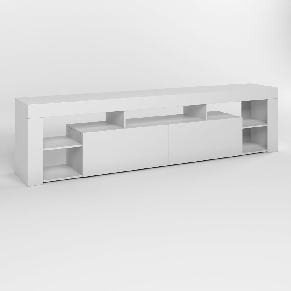 Тумба под телевизор с 5 полками М-ЗОН Джеко 200 Нимфея Альба (белый) (MZN-031037)
