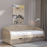 Кровать односпальная Эверест Комфорт 80х190 см сонома/трюфель (DTM-2097)