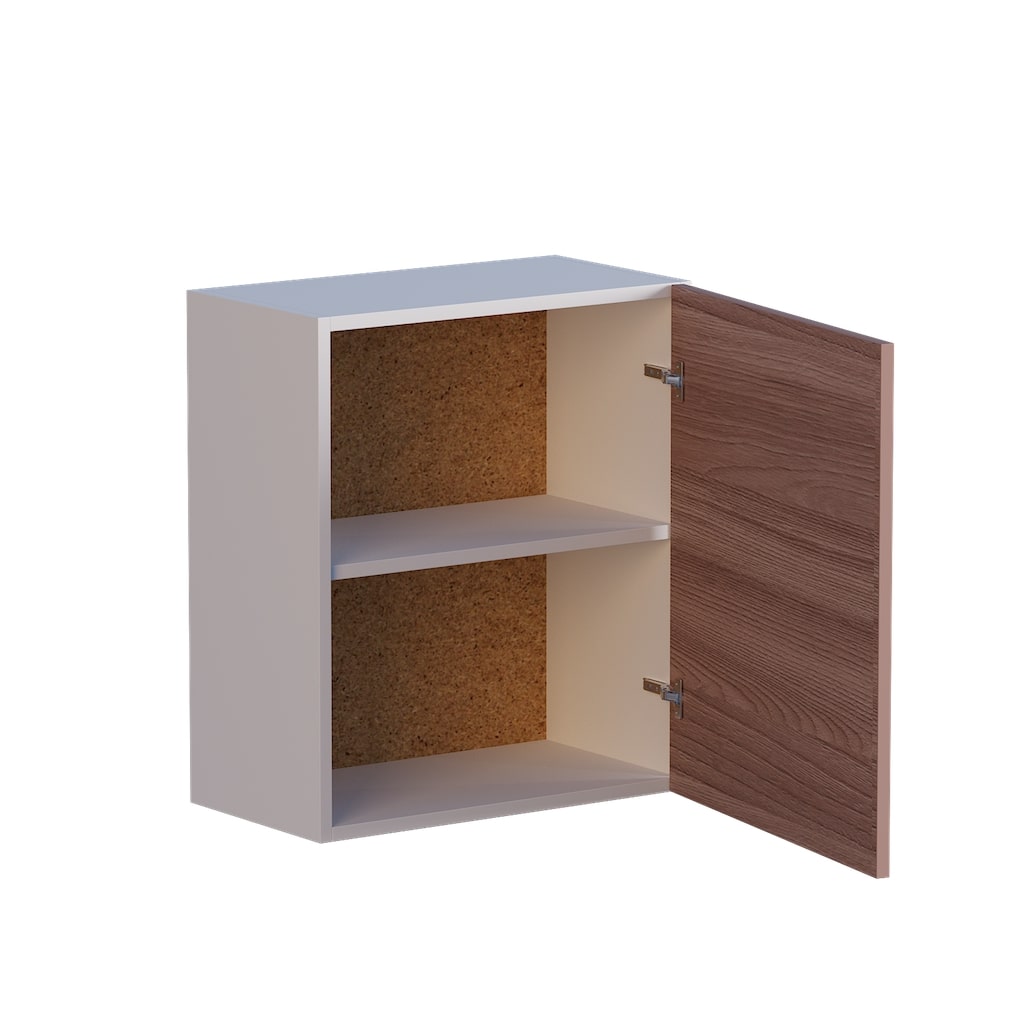 Кухонный модуль верхний Эверест Эко 500 ясень шимо темный/белый 50х30х58 см (DTM-2791)