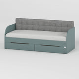 Детская односпальная кровать LION Л-7 с ящиками и ламелями Лили-95 80x190 см Гранит серый (LION-044229)