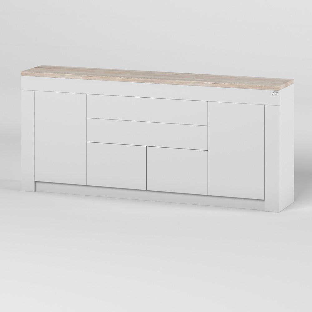 Большой комод LION Ларри-2 Нимфея альба/Самоа дымчатый (LION-041068)