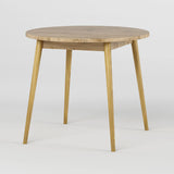 Обеденный стол круглый LION Маями-1 деревянные ножки Дуб Аппалачи (LION-041150) ТОП