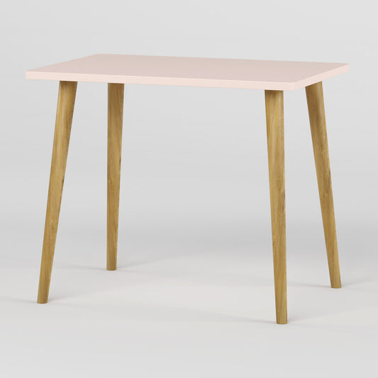 Обеденный стол LION Маями-2 деревянные ножки Розовый (LION-041184)