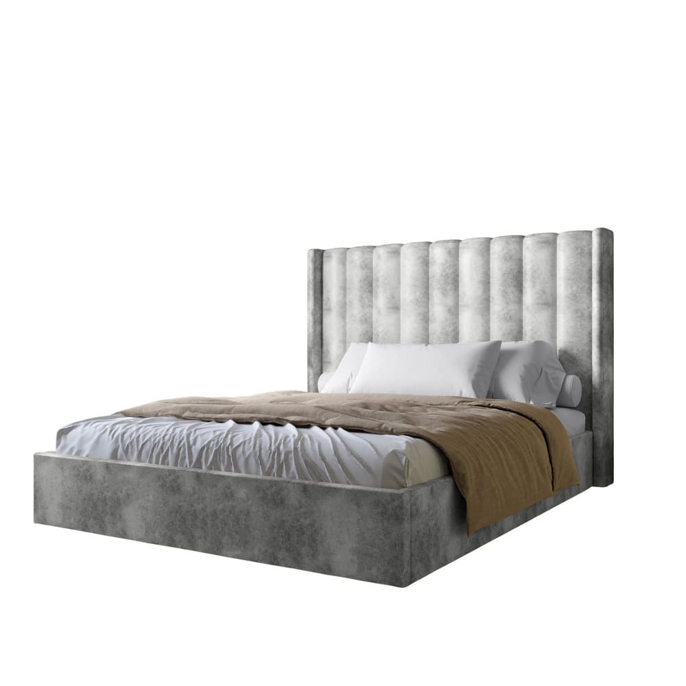 Двуспальная кровать LION Нино 180x200 см SILK 101 Бежевый (LION-041409)