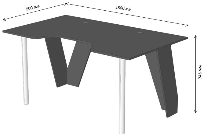 Компьютерный стол LION Квест Нимфея Альба (LION-041176) ТОП