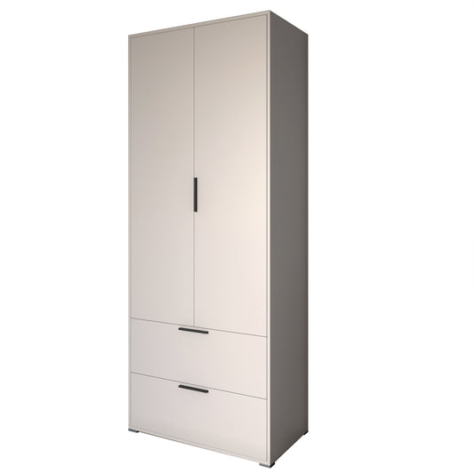 Шкаф распашный двухдверный LION Краш с 2 ящиками Кашемир (LION-044011)