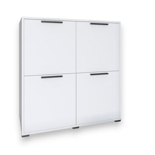 Тумба четырехдверная LION Краш 82x43x86 см Нимфея альба (LION-041763)