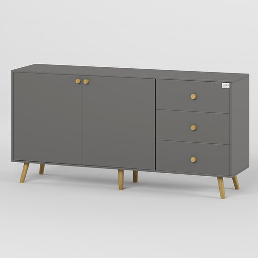 Комод LION Хьюге-5 Антрацит (LION-041099)