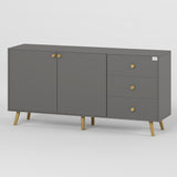 Комод LION Хьюге-5 Антрацит (LION-041099)