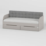 Детская полуторная кровать LION Л-7 с ящиками и ламелями Лили-95 120x200 см Кашемир (LION-044250)