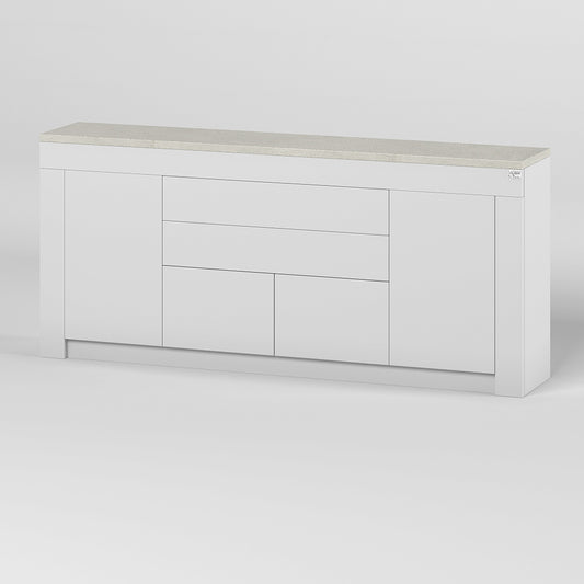 Большой комод LION Ларри-2 Нимфея альба/Бетон Style (LION-041059)