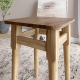 Стол круглый и 4 табурета обеденный комплект для кухни Маями-1 кромка ПВХ 0,45 мм Дуб Артизан (LION-041225)