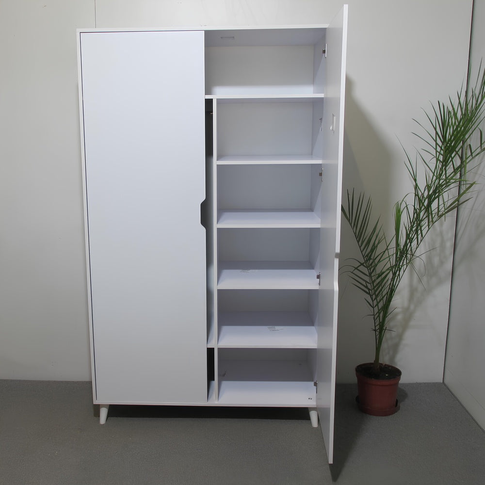 Шкаф двухдверный с черными ножками М-ЗОН Борн 1200 Дуб Артизан (MZN-031060)