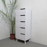 Комод высокий с черными ножками 5 ящиков М-ЗОН Борн 500 Дуб Артизан (MZN-031107)