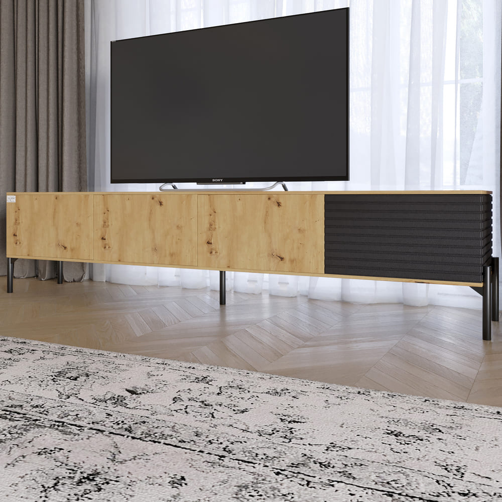 Комплект модульный для гостиной LION Грей 4 элемента с черными металлическими ножками Кашемир/Кашемир (LION-042837)