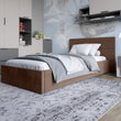 Односпальная кровать LION Краш Лили 12 велюр (коричневый) 90х200 см (LION-044162)