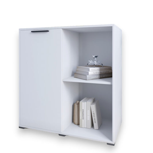 Тумба однодверная LION Краш 82x43x86 см Нимфея Альба (LION-044112)