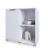 Тумба однодверная LION Краш 82x43x86 см Нимфея Альба (LION-044112)