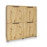 Тумба четырехдверная LION Краш 82x43x86 см Дуб артизан (LION-041754)