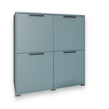 Тумба четырехдверная LION Краш 82x43x86 см Гранит серый (LION-041764)