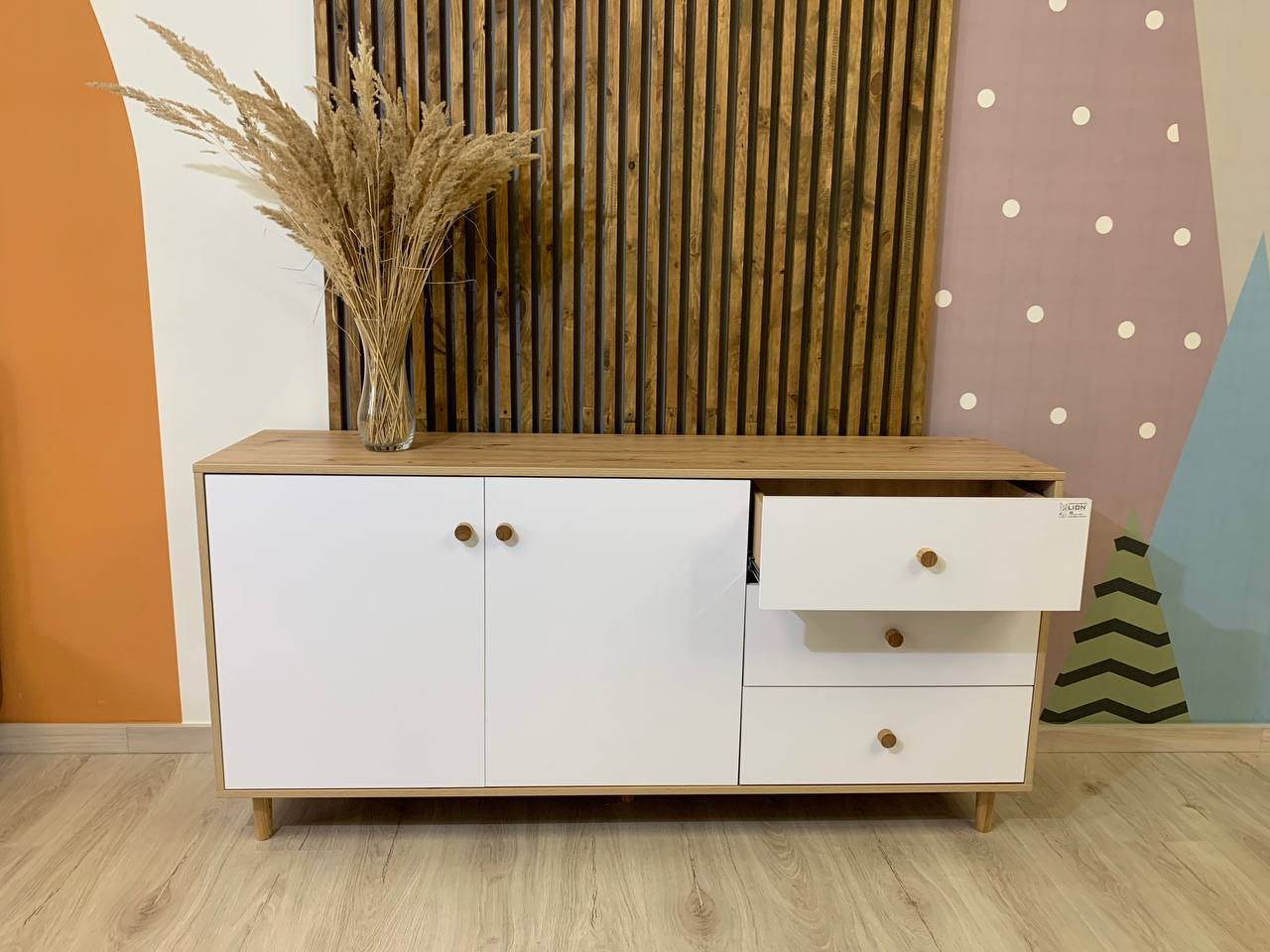 Комод LION Хьюге-5 Гранит серый (LION-041110)