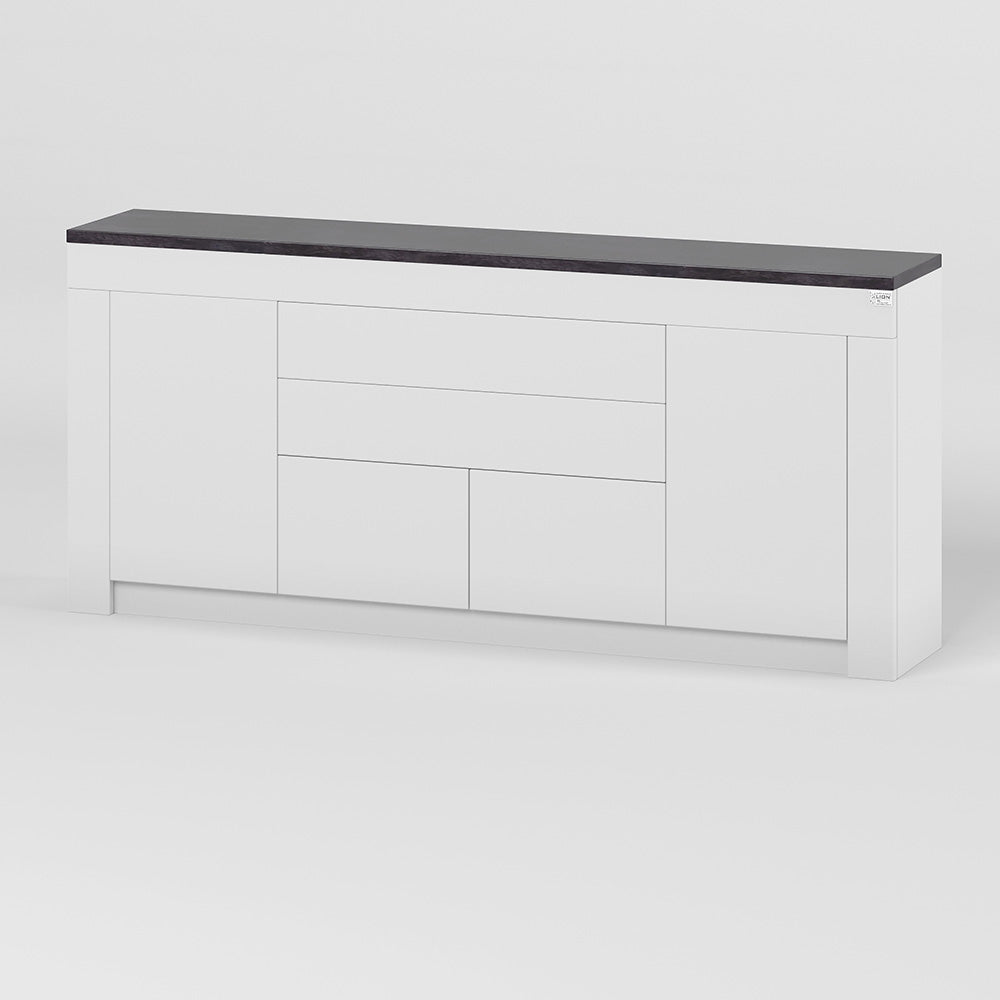 Большой комод LION Ларри-2 Нимфея альба/Бетон Теный (LION-041060)