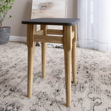 Стол и 4 табурета обеденный комплект для кухни Маями-2 кромка ПВХ 0,45 мм Дуб Ливорно (LION-041237)