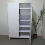 Шкаф двухдверный с белыми ножками М-ЗОН Борн 1200 Дуб Артизан/Нимфея Альба (белый) (MZN-031054)