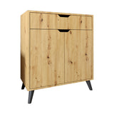 Комод в гостиную с черными ножками М-ЗОН Борн 750 Дуб Артизан (MZN-031048)