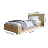 Односпальная кровать LION Краш Лили 35 велюр (Зеленый) 90х200 см (LION-044163)