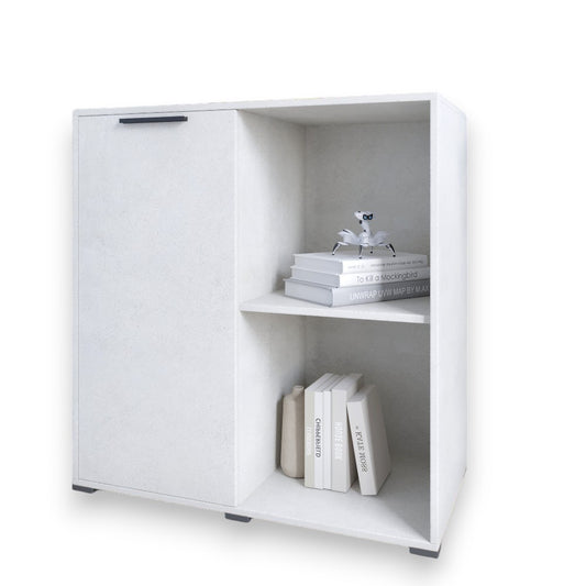 Тумба однодверная LION Краш 82x43x86 см Бетон style (LION-044103)