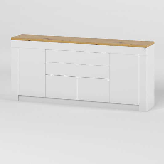 Большой комод LION Ларри-2 Нимфея альба/Дуб Артизан (LION-041061)