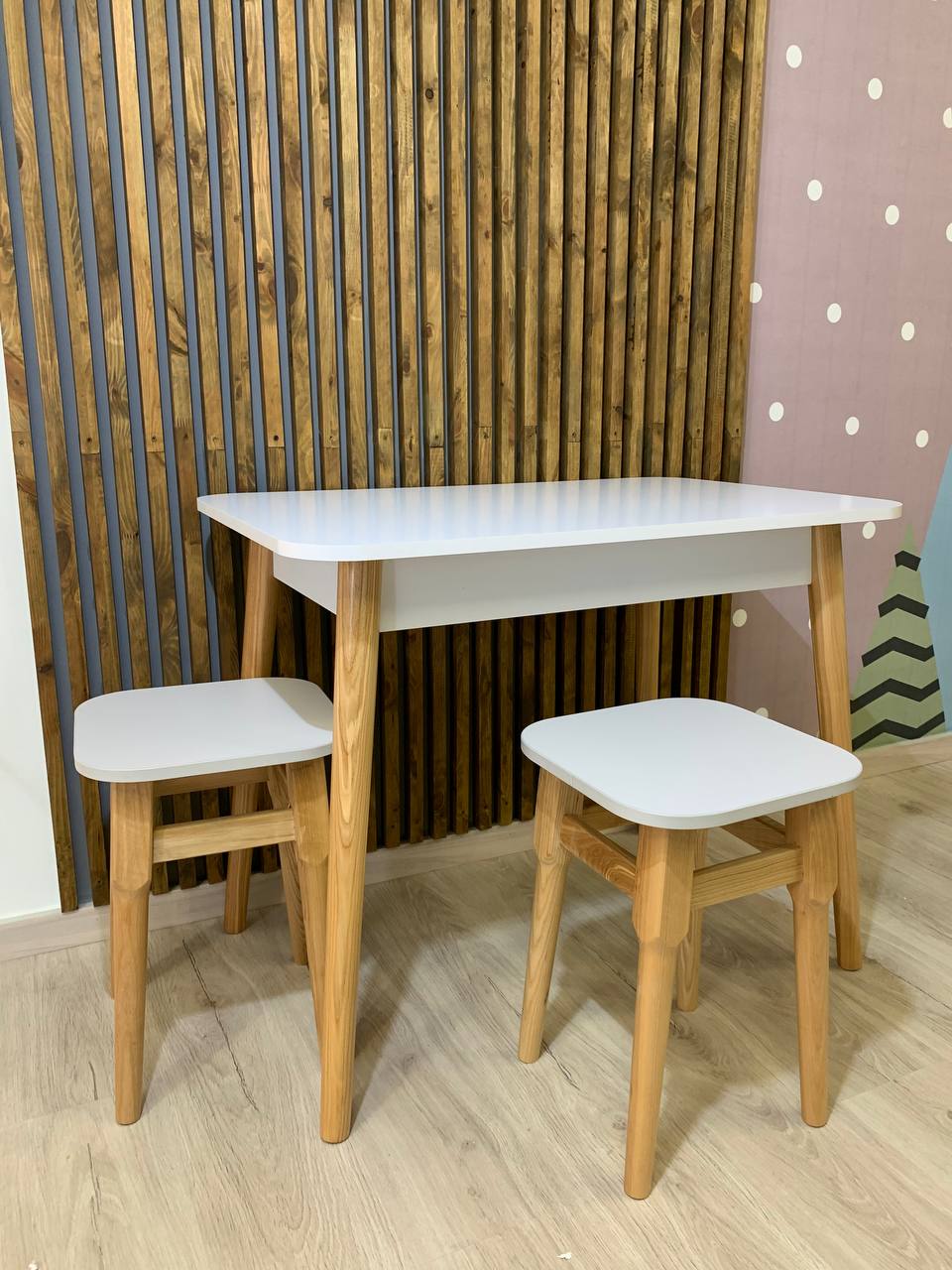 Обеденный стол LION Маями-2 деревянные ножки Дуб аппалачи (LION-041169)