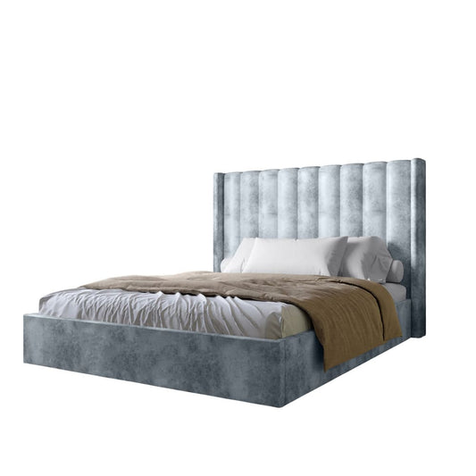 Двуспальная кровать с подъемным механизмом LION Нино 180x200 см SILK 301 Дымчатый (LION-045028)