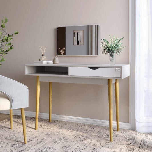 Письменный стол LION Сканди-1 Нимфея Альба (белый)/Кашемир (LION-041197)