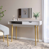 Письменный стол LION Сканди-1 Нимфея Альба (белый)/Кашемир (LION-041197)