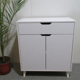 Комод в гостиную с черными ножками М-ЗОН Борн 750 Дуб Артизан/Нимфеа Альба (белый) (MZN-031050)