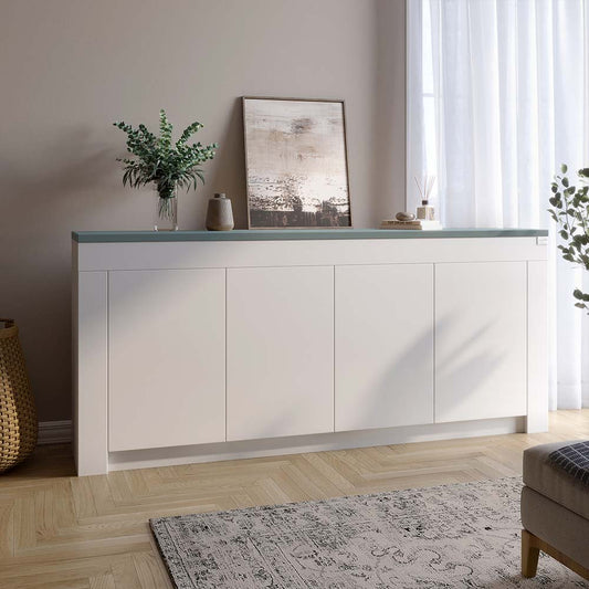 Большой комод LION Ларри-1 Нимфея альба/Гранит Серый (LION-041044)