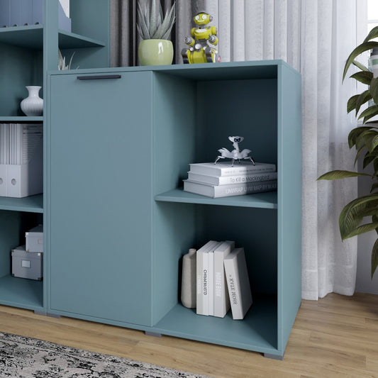 Тумба однодверная LION Краш 82x43x86 см Гранит серый (LION-044105)