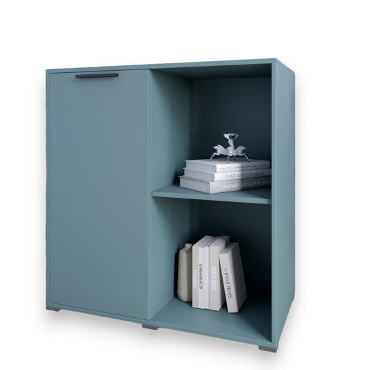 Тумба однодверная LION Краш 82x43x86 см Гранит серый (LION-044105)