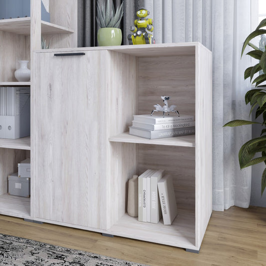 Тумба однодверная LION Краш 82x43x86 см Самоа дымчатый (LION-044115)