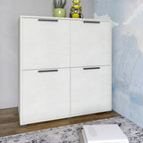 Тумба четырехдверная LION Краш 82x43x86 см Бетон style (LION-041767)