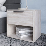 Тумба прикроватная LION Краш с выдвижным ящиком Самоа дымчатый (LION-044125)