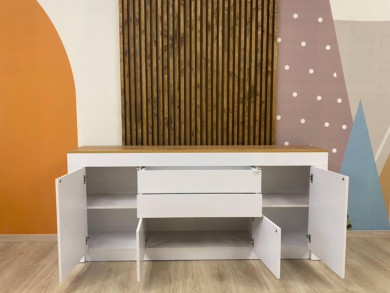 Большой комод LION Ларри-2 Бетон темный (LION-041073)