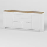 Большой комод LION Ларри-2 Нимфея альба/Дуб сонома трюфель (LION-041063)