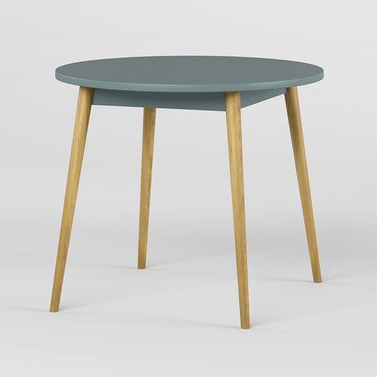 Обеденный стол круглый LION Маями-1 деревянные ножки Гранит серый (LION-041155)