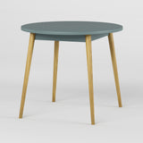 Обеденный стол круглый LION Маями-1 деревянные ножки Гранит серый (LION-041155)